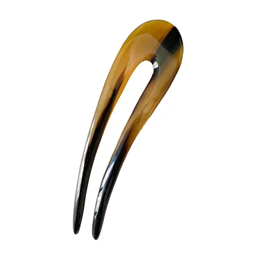 Vista 11 de Palillos para el pelo largo, palillo alisador de pelo natural de cuerno de búfalo, alfiler de 5.5 pulgadas, regalo para la madre, 1 unidad, flor