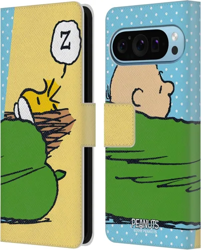 Vista 13 de Head Case Designs Officially Licensed Peanuts Charlie & Woodstock Nap Halfs and Laughs Leather Wallet Case Compatible with Google Pixel 8