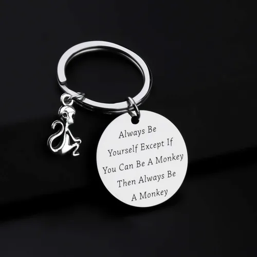 Vista 2 de Lindo llavero de joyería de mono regalo para mujeres y hombres