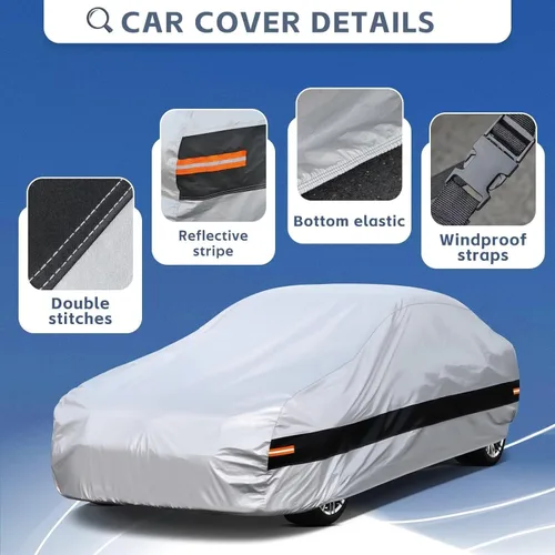 Vista 3 de Coupé - Funda para automóvil de ajuste personalizado para BMW Serie 8 1989-1999, funda impermeable para todo tipo de clima, protección UV contra