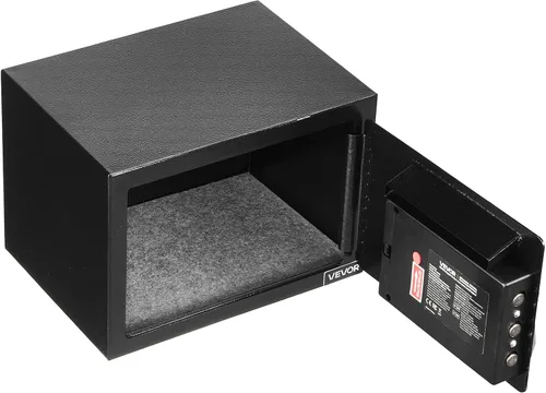 Vista 9 de VEVOR Caja Fuerte de Depósito de 0.6 Pies Cúbicos, Caja Fuerte de Ranura de Depósito con Contraseña y Perilla Giratoria, Caja de Depósito