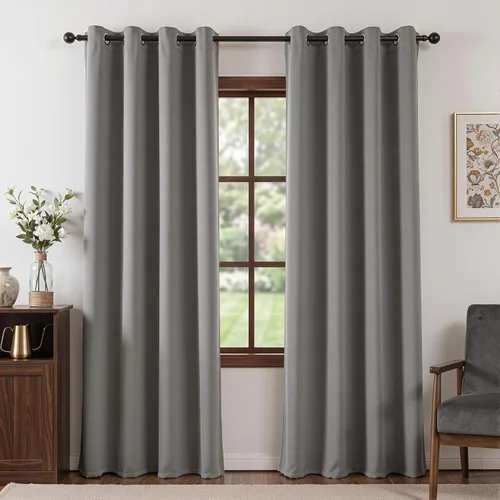 Vista 78 de MYSKY HOME Cortinas Aqua para Armario para Entrada Cortina Opaca para Puerta para Sala de Estar Cortina Oscurecedora de Habitación con Ojales