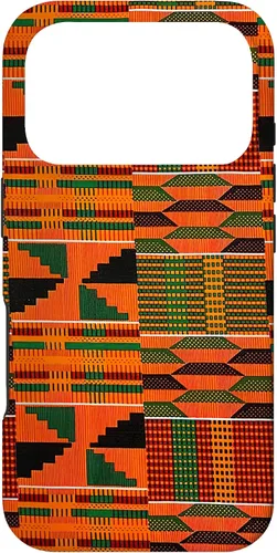 Vista 30 de Kente - Carcasa para iPhone 17, diseño étnico de Ghana, diseño africano