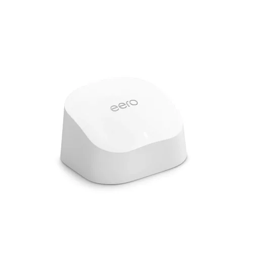 Vista 2 de Extensor de wifi Amazon eero 6 con 1 mes gratis de eero Plus (renovación automática): Agrega hasta 1500 pies cuadrados de cobertura Wi-Fi 6 a tu red