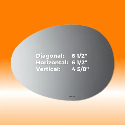 Vista 5 de Burco 4296 - Espejo de cristal plano sin calefacción, OEM # 51162755629, se adapta a Mini Cooper 2007-2015, Mini Cooper Countryman 2011, 2012, apto
