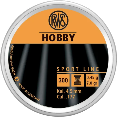 Vista 4 de Rheinisch-Westfalische 2317400 RWS Hobby 2317400 Air Gun Ammo .177 Sport Line
