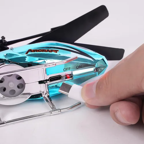 Vista 8 de VATOS Helicóptero RC para niños, helicóptero de control remoto de 2.4G con luz LED para niños de 12 años en adelante, altura fija, despegue con una