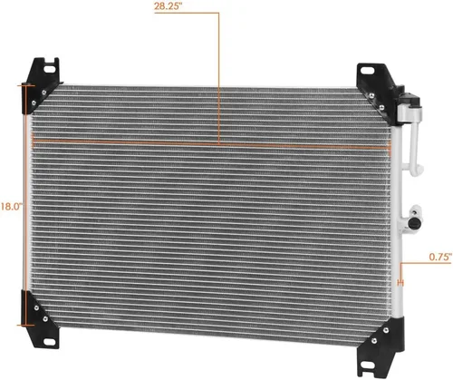Vista 3 de Condensador A/C de aluminio compatible con Chevy Trailblazer/GMC Envoy 4.2/5.3/6.0L 4719 03-09