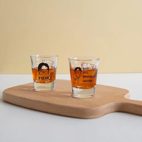 Vista 5 de Juego de vasos de chupito transparentes de mercancía