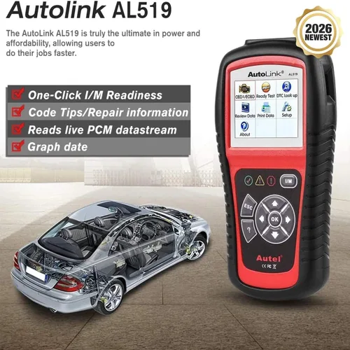 Vista 2 de Herramienta de escaneo con 6 modalidades Autel AL519 Autolink mejorado OBD