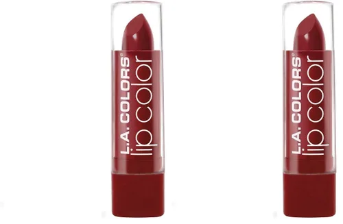 Vista 37 de L.A. COLORS Color de labios rico en humedad, rojo baya CML530