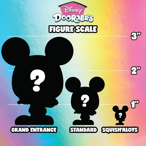 Vista 3 de Disney Doorables NUEVA Entrada Principal juego de 2 figuras coleccionables de Mickey Mouse de 3 pulgadas, juguetes oficialmente licenciados