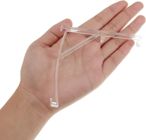 Vista 3 de Patelai - 4 clips de cenefa de plástico, soportes verticales de 3.5 pulgadas, persianas verticales de plástico transparente para persianas, piezas