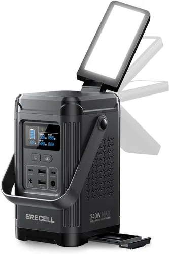 Vista 10 de Generador solar de 999 Wh de 1000 W (pico de 2000 W), estación de energía Negro