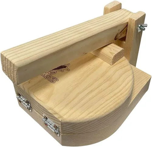 Vista 3 de Tortilla Prensa redonda de madera Fabricante Tortilladora de Madera Redonda