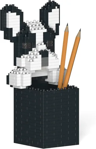 Vista 12 de JEKCA Boston Terrier Pencil Cup 01S Bloques de construcción de plástico para perros Estacionario Edad 14 +