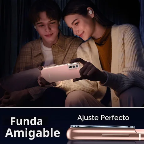 Vista 6 de UniqueMe [Paquete de 2+2] Compatible con Samsung S21, protector de pantalla de privacidad de vidrio templado y protector de lente de cámara Negro