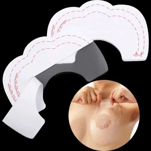 Vista 6 de ToBeInStyle 3 pares de brasier push-up invisible autoadhesivo para mujer 3 pares: pétalos de cinta de elevación de sujetador