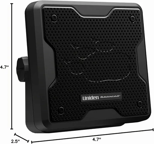 Vista 6 de Uniden (BC20) Bearcat - Altavoz de comunicaciones externas de 20 vatios. Diseño resistente duradero, perfecto para amplificar escáneres Uniden