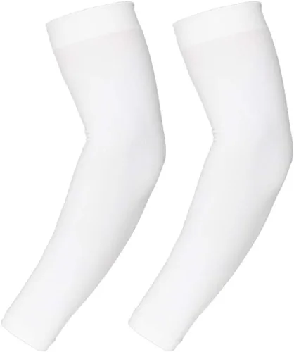 Vista 13 de Eutuxia Mangas deportivas de compresión con protección solar UV para hombres y mujeres
