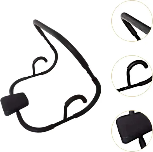 Vista 3 de Menolana Ab Train - Máquina abdominal para ejercicios abdominales, rodillo crujiente antideslizante con reposacabezas para sentarse máquina