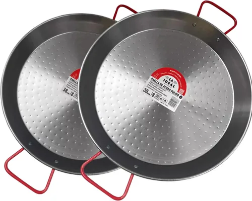 Vista 8 de Garcima Sartén para paella de acero al carbono, 10 pulgadas, 26cm
