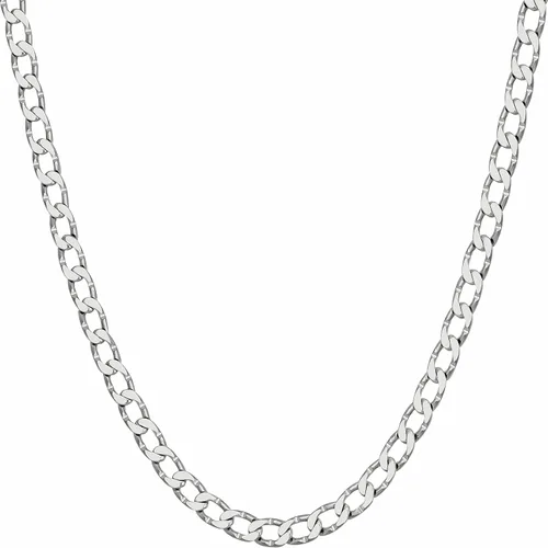 Vista 14 de LIFETIME JEWELRY Collar de cadena de eslabones de borde cortado de diamante chapado en oro real de 24 quilates Dorado