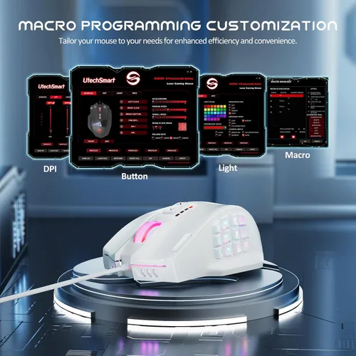 Vista 31 de Mouse de gaming (Venus), Negro