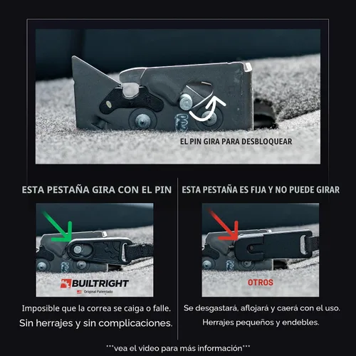Vista 2 de BuiltRight Industries Liberación del asiento trasero para Ford F-150, F-250, F-350, F-450 y Raptor 2009-2025 - SuperCab y SuperCrew - El original