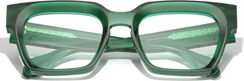 Vista 5 de VISOONE Fashion Computer Glasses with Wire Core Temples Colorado Clear Lens Lightweight TR90 UV400 Square Thick Frame Blue Light Blocking Glasses