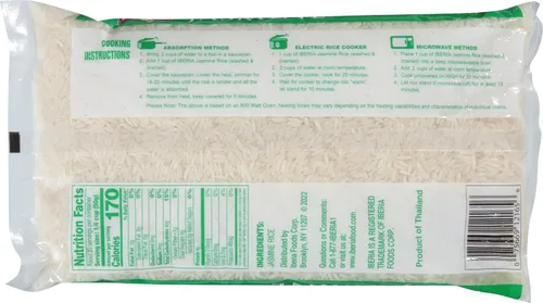 Vista 2 de Arroz Iberia Jazmín de grano largo fragante, 2 libras