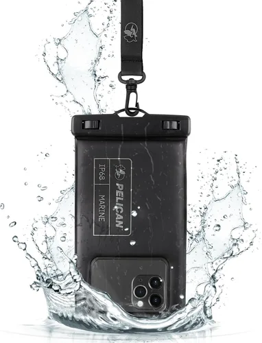 Vista 13 de Pelican Marine - Bolsa impermeable para teléfono IP68 con bolsillo de almacenamiento (grande) - Estuche impermeable flotante para teléfono