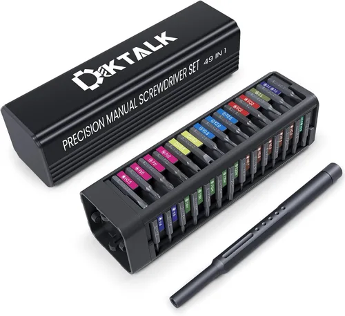 Vista 11 de Juego de destornilladores de precisión de 142 piezas para electrónicos – Kit de herramientas de reparación multi-bit para iPhone, MacBook, laptop