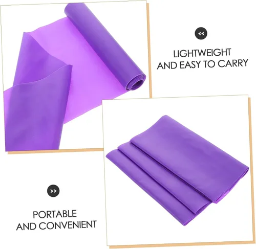 Vista 8 de Luxshiny Juego de 3 bandas de resistencia moradas resistentes y elásticas para estirar, pilates, yoga, terapia física, entrenamiento en casa