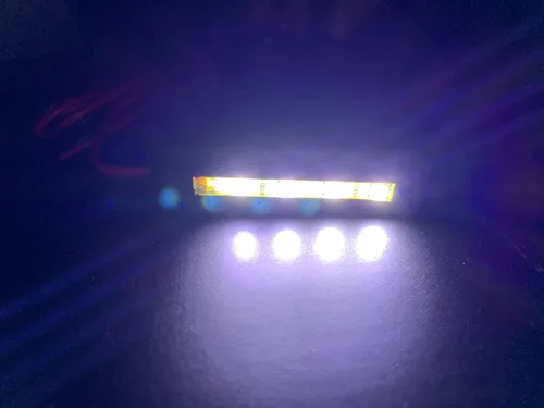 Vista 5 de Luces LED impermeables para placa de matrícula trasera, luces de reversa de respaldo para bicicleta, vehículos, motocicleta, scooter (blanco)