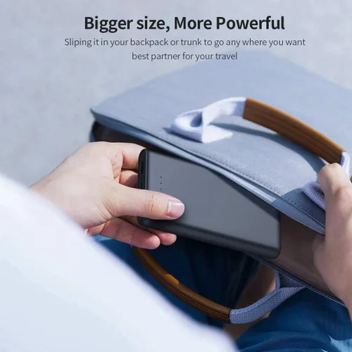 Vista 4 de Cargador portátil de 25800 mAh, cargador de teléfono portátil de carga rápida de 5 V/3 A, 3 puertos USB, batería externa, paquete de batería