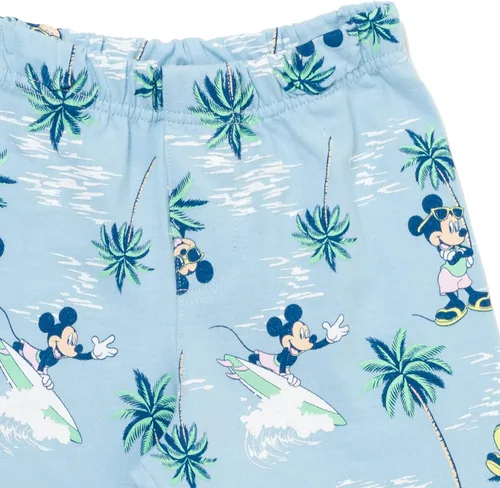 Vista 6 de Disney Mickey Mouse - Conjunto de camiseta y pantalones cortos de rizo francés para bebé a niño pequeño