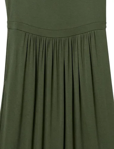Vista 4 de Daily Ritual Vestido midi sin mangas con cintura imperio para mujer