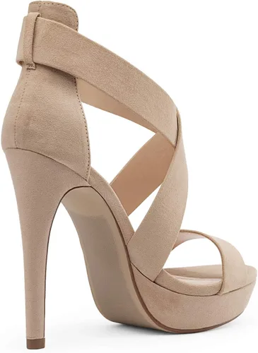 Vista 4 de DREAM PAIRS Sandalias de tacón alto con punta abierta para mujer Charlotte