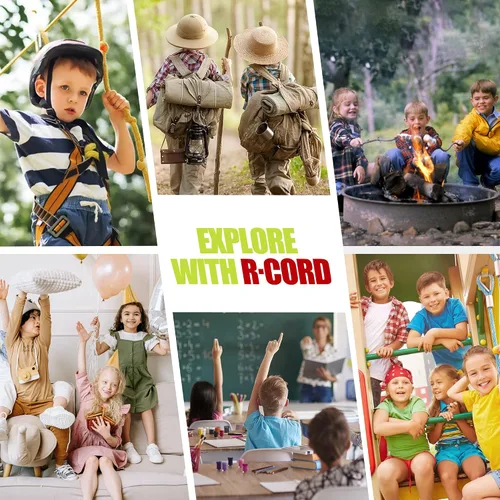 Vista 8 de R CORD Botas de senderismo para niños y niñas, antideslizantes, atléticas, botas de senderismo para niños, resistentes al agua, zapatos