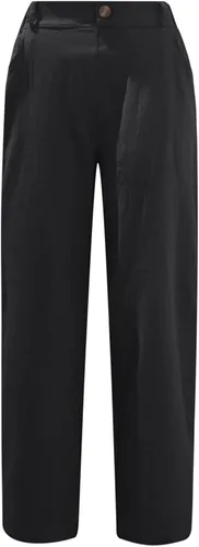 Vista 5 de Linen Pants for Women Casual Elastic Waist Loose Fit Capri with Pockets Straight Wide Leg Summer Trendy Trousers 2023
