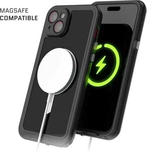 Vista 4 de Ghostek Nautical Slim - Funda impermeable para iPhone 15 Plus, protector de pantalla y protector de cámara integrados, compatible con accesorios