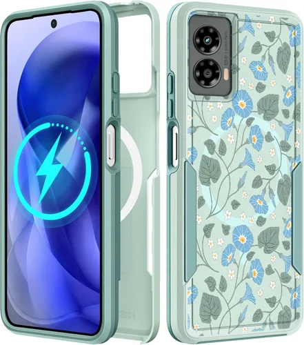 Vista 125 de Funda para Moto G 5G 2024 – Compatible con MagSafe para mujeres y niñas, bonita funda protectora magnética para teléfono, diseño femenino Kawaii