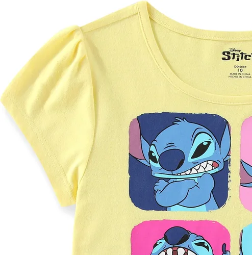 Vista 28 de Disney Lilo and Stitch - Paquete de 3 camisetas de manga corta para niñas pequeñas a grandes