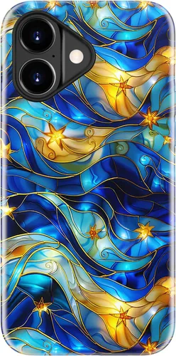Vista 126 de LUHOURI Funda para iPhone 12 Mini, compatible con carga inalámbrica, doble capa, interior de silicona suave + carcasa exterior dura, bonito diseño