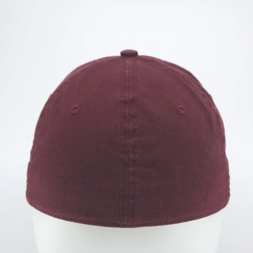 Vista 5 de The Vintage Year Algodón con malla de aire de poliéster elástico Back Flex Six Panel Gorra de béisbol A-flex Granate