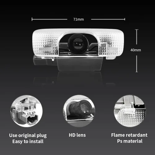 Vista 3 de 2 PCS Luces LED con Logo para Puerta de Auto Compatibles con 4Runner 2010-presente Proyector de Cortesía Luz de Bienvenida Láser Lámpara de Charco