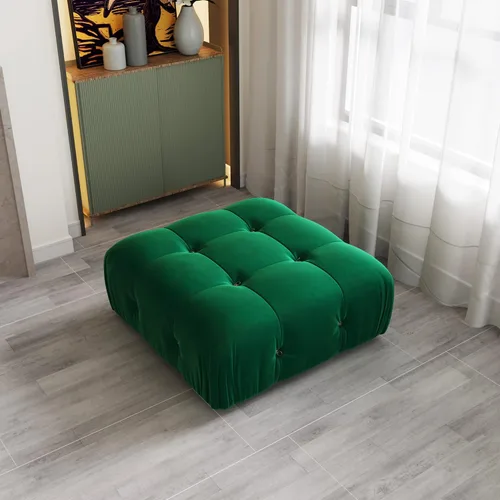 Vista 29 de Sofá modular seccional, sofá de terciopelo, asiento medio, beige