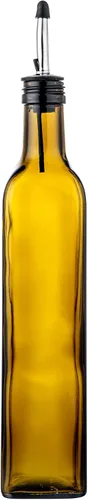 Vista 12 de Restaurantware-Chef 101 Dispensador de aceite de oliva de 16.9 onzas, 1 botella dispensadora de aceite de cocina, con vertedor de acero inoxidable