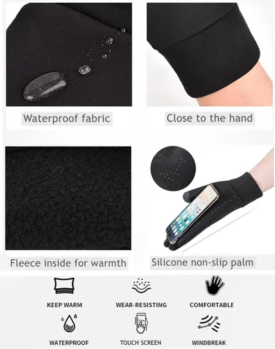 Vista 3 de ATRACTIVOLL Winter Touch Screen Gloves Men's Women's Outdoor Warm, Anti-Skid, Waterproof and Windproof Gloves in Cold Weather